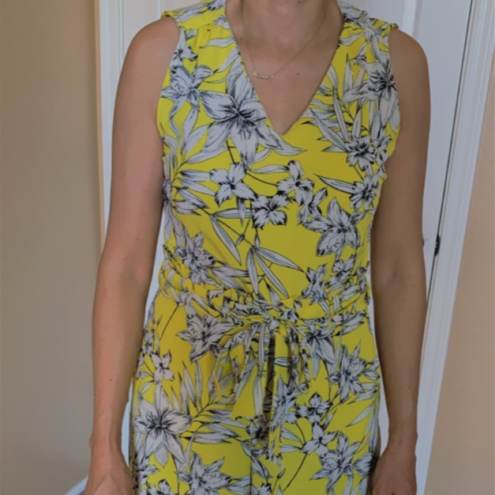 Yellow Flower Jumpsuit